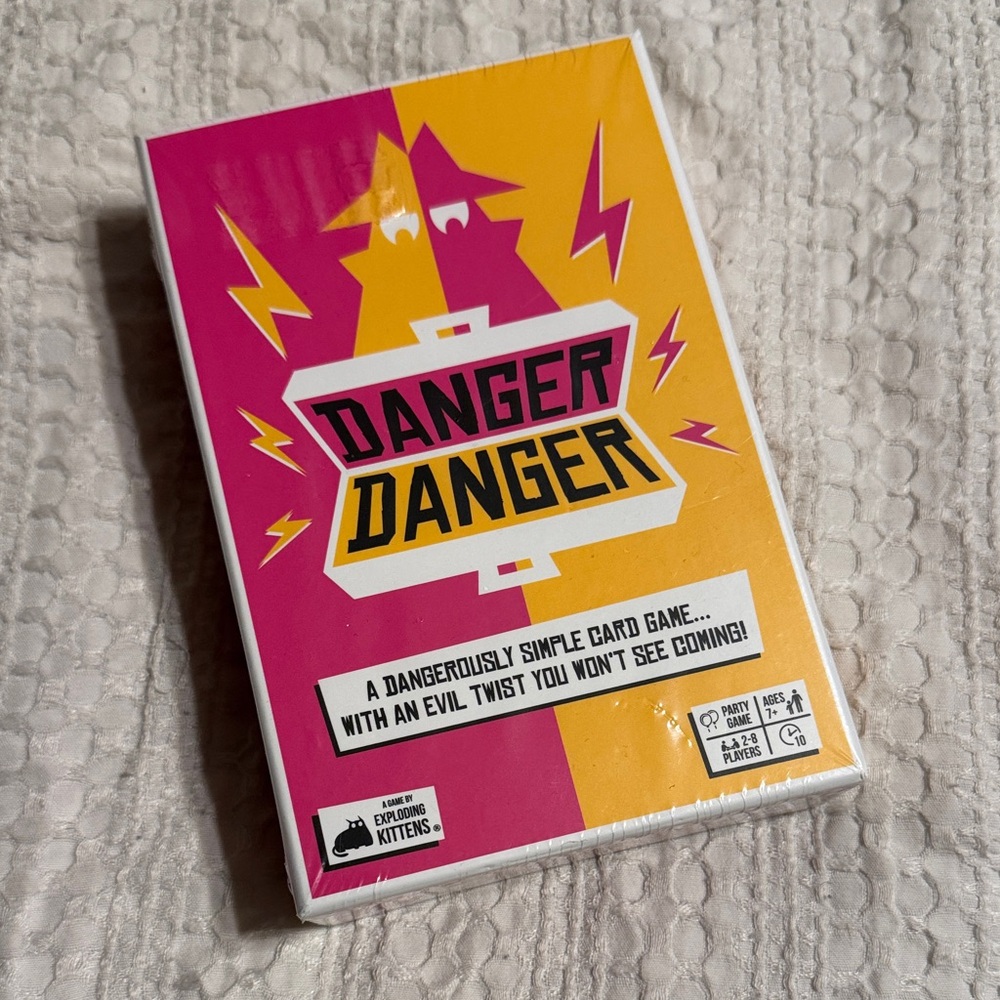 Exploding Kittens Danger Danger Card Game - Pink and Yellow